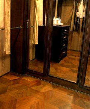 Wood Flooring In Walnut Pattern